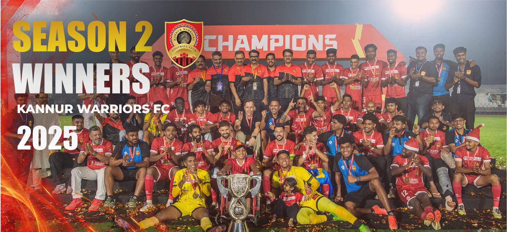 Season 2 Winners - Kannur Warriors FC